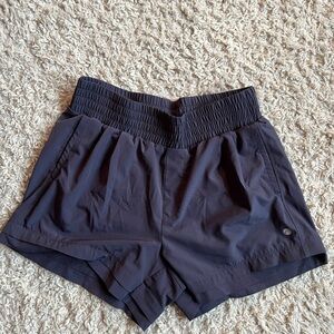 Women's Navy Purple Athletic Shorts